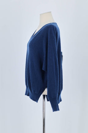 Pull Max & Moi Bleu en Laine