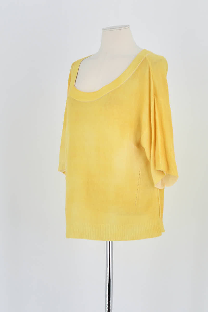 Pull Max & Moi Jaune en Cachemire