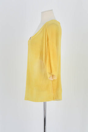 Pull Max & Moi Jaune en Cachemire