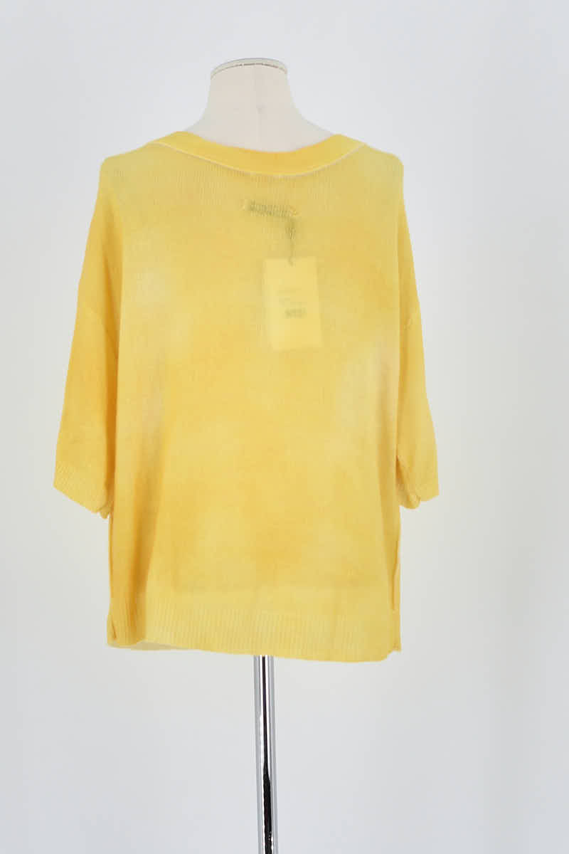 Pull Max & Moi Jaune en Cachemire