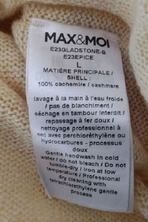 Pull Max & Moi Jaune en Cachemire