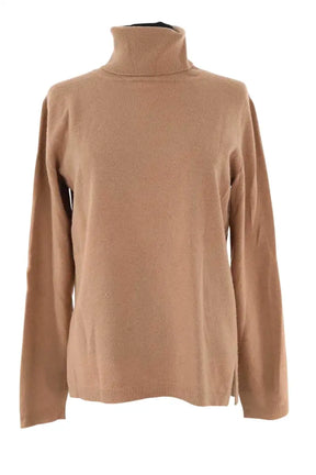 Pull Max Mara Camel en Laine, taille L - Seconde Main