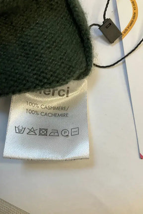 Pull Merci Vert en Cachemire