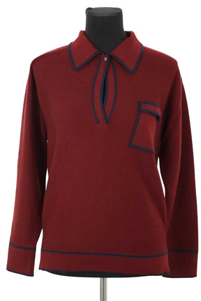 Pull Molli Bordeaux en Laine, taille S - Seconde Main