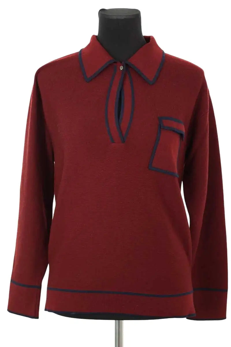 Pull Molli Bordeaux en Laine, taille S - Seconde Main