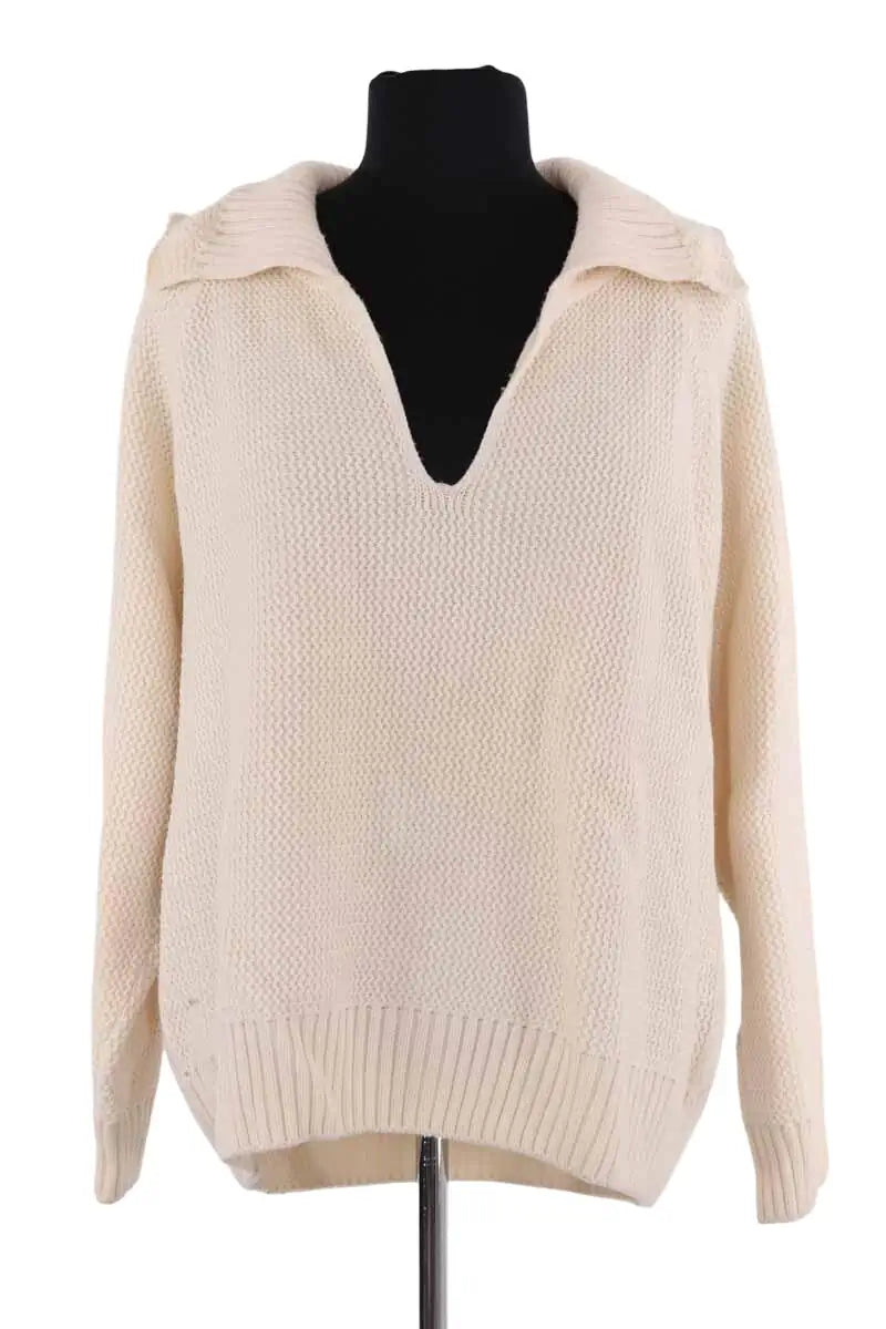 Pull Molli Ecru en Laine, taille M - Seconde Main