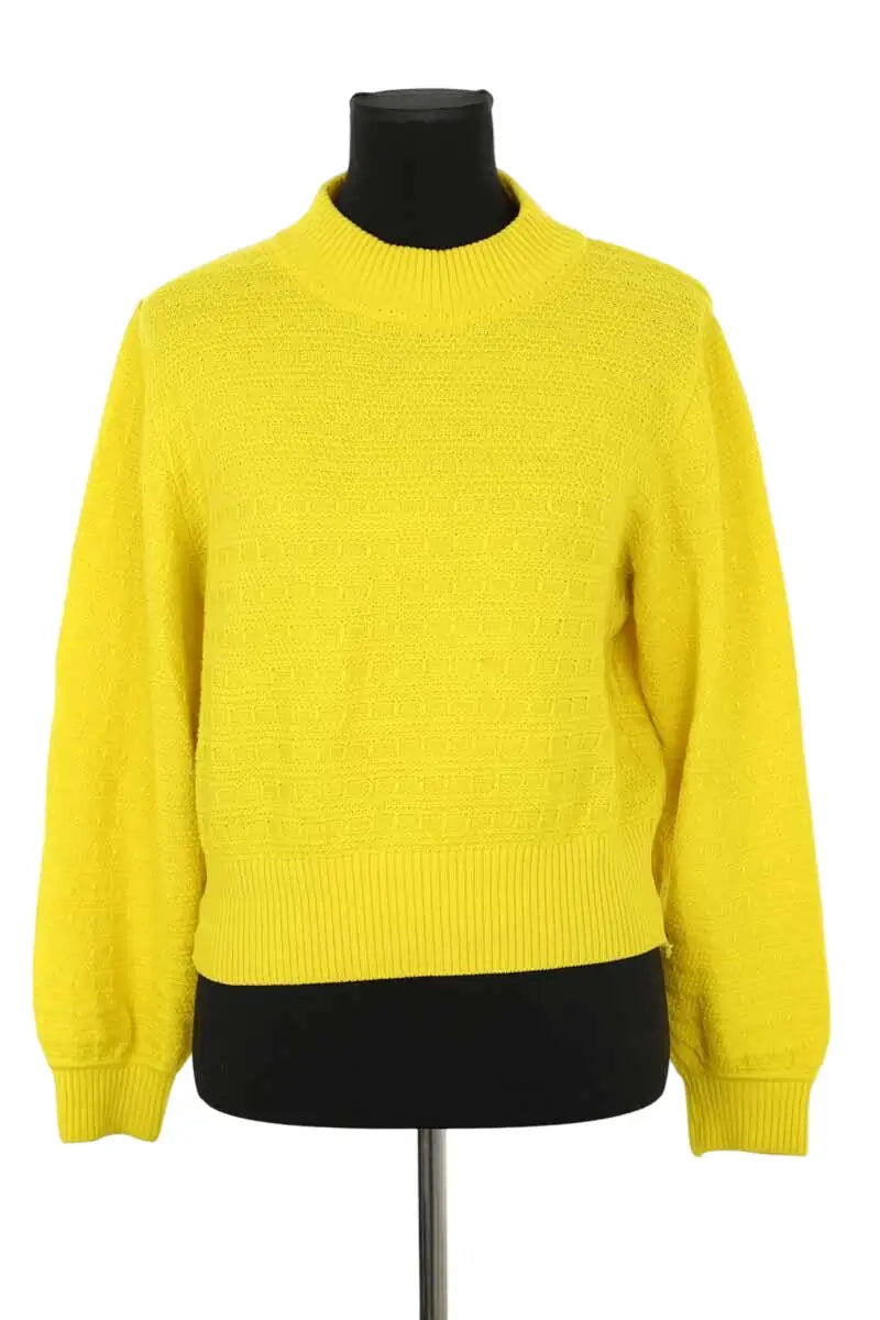 Pull Molli Jaune en Laine, taille S - Seconde Main