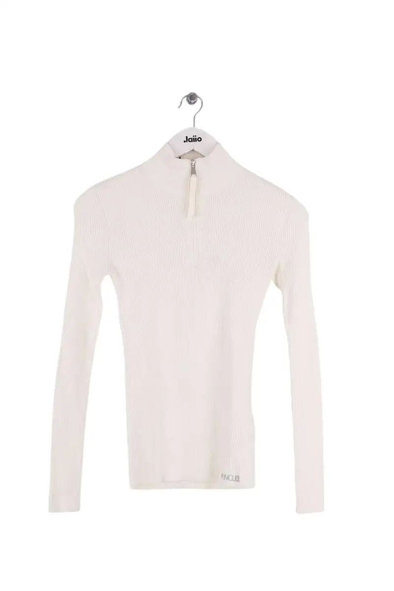 Pull Moncler Blanc en Viscose, taille S - Seconde Main