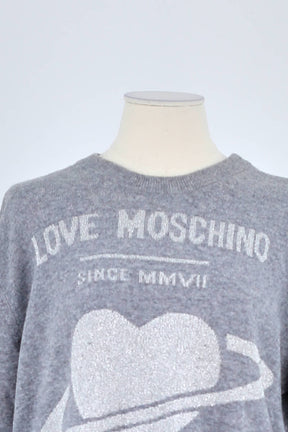 Pull Moschino Gris en Coton