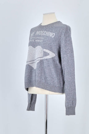 Pull Moschino Gris en Coton