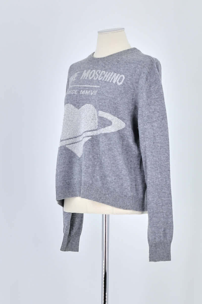 Pull Moschino Gris en Coton