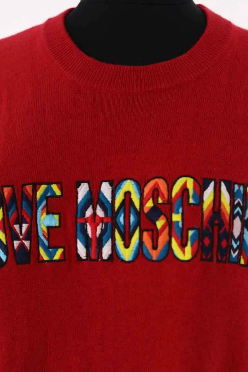 Pull Moschino Rouge en Laine