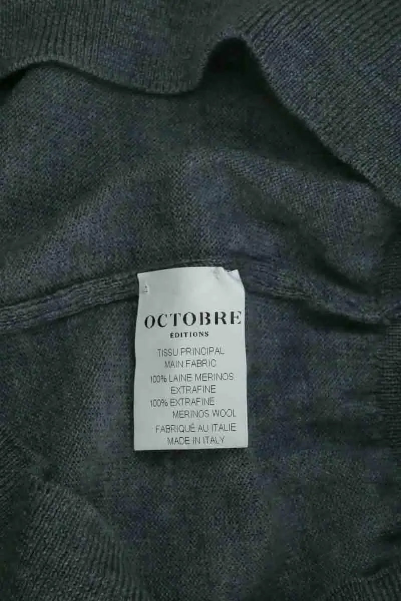 Pull Octobre Gris en Laine