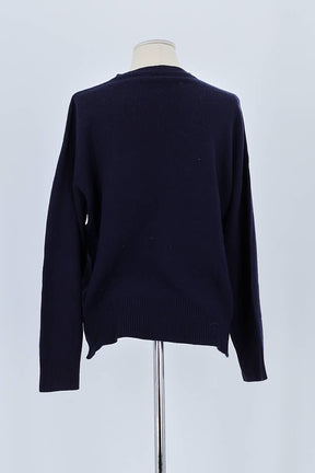 Pull Officine Générale Marine en Cachemire