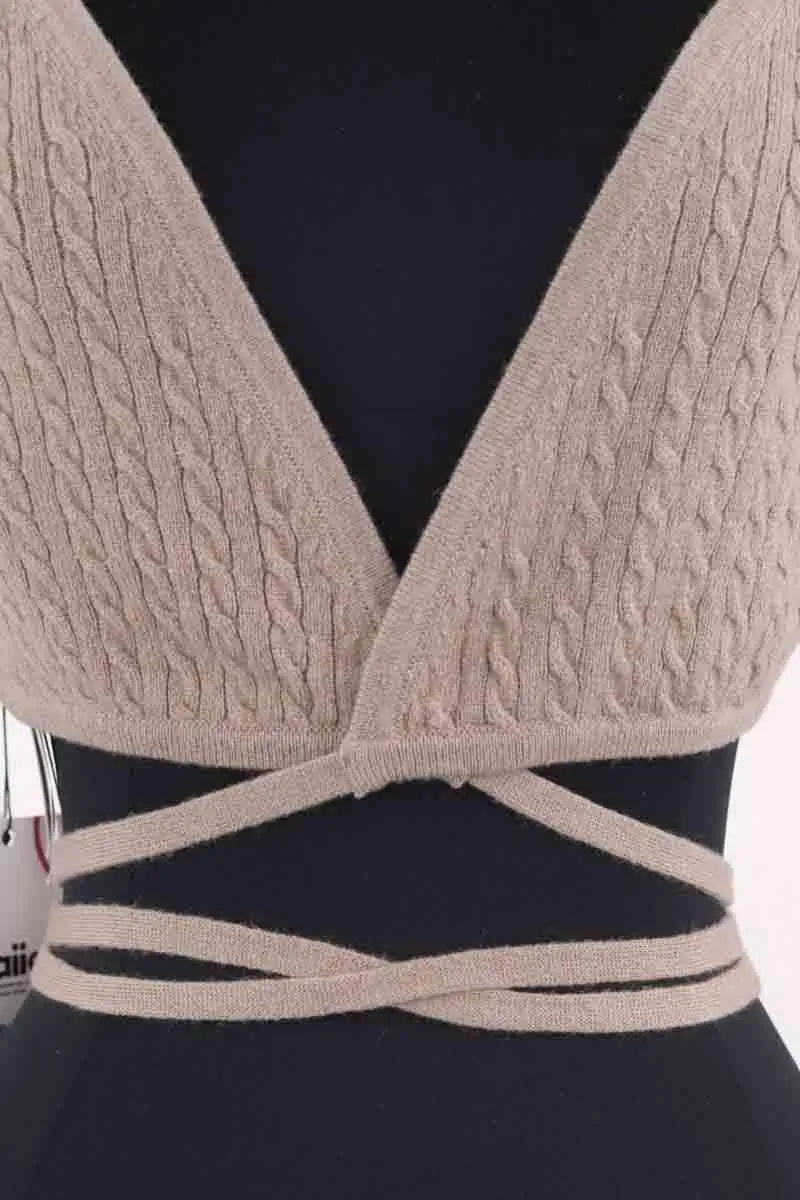 Pull Patou Beige en Laine