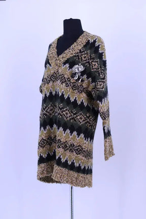 Pull Pinko Vert en Laine