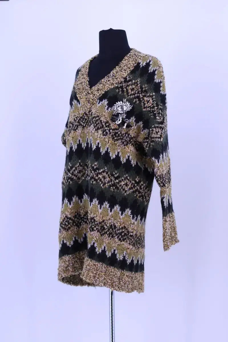 Pull Pinko Vert en Laine