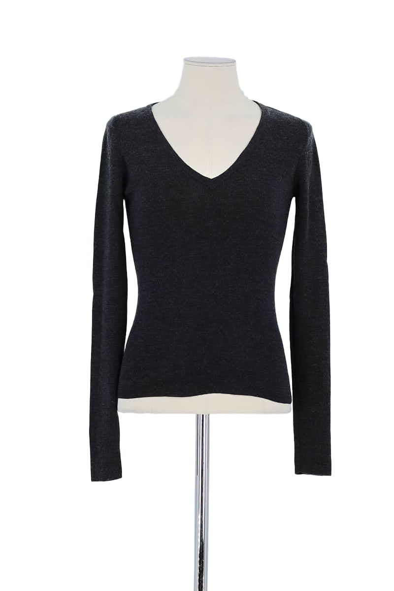 Pull Prada Anthracite en Coton, taille M - Seconde Main
