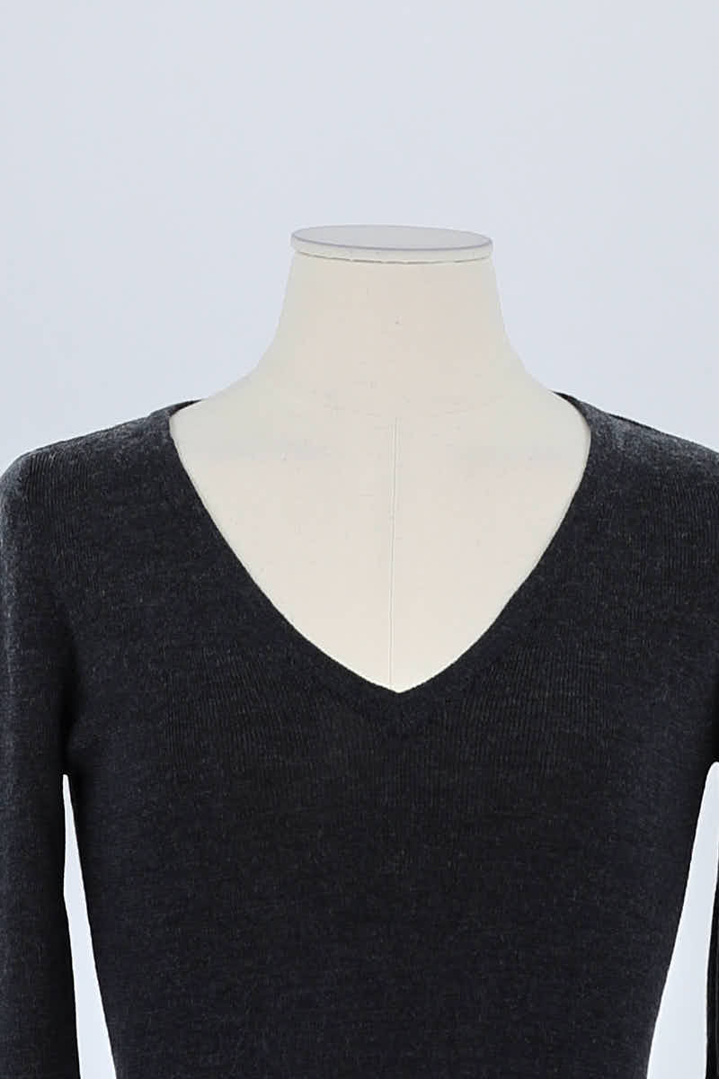 Pull Prada Anthracite en Coton