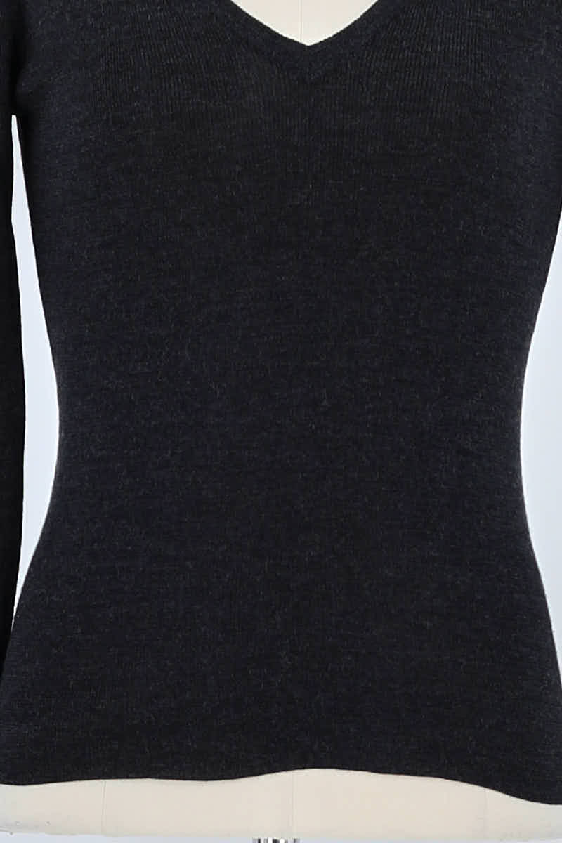 Pull Prada Anthracite en Coton