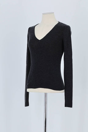 Pull Prada Anthracite en Coton
