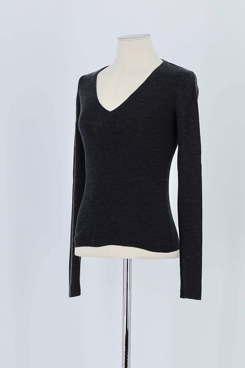 Pull Prada Anthracite en Coton