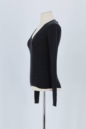 Pull Prada Anthracite en Coton