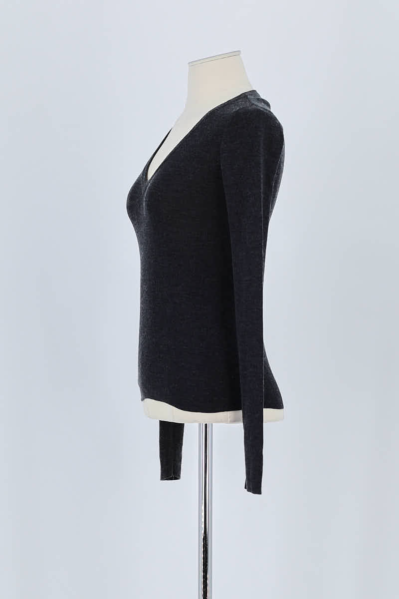 Pull Prada Anthracite en Coton