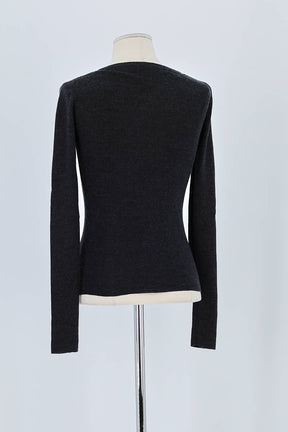 Pull Prada Anthracite en Coton