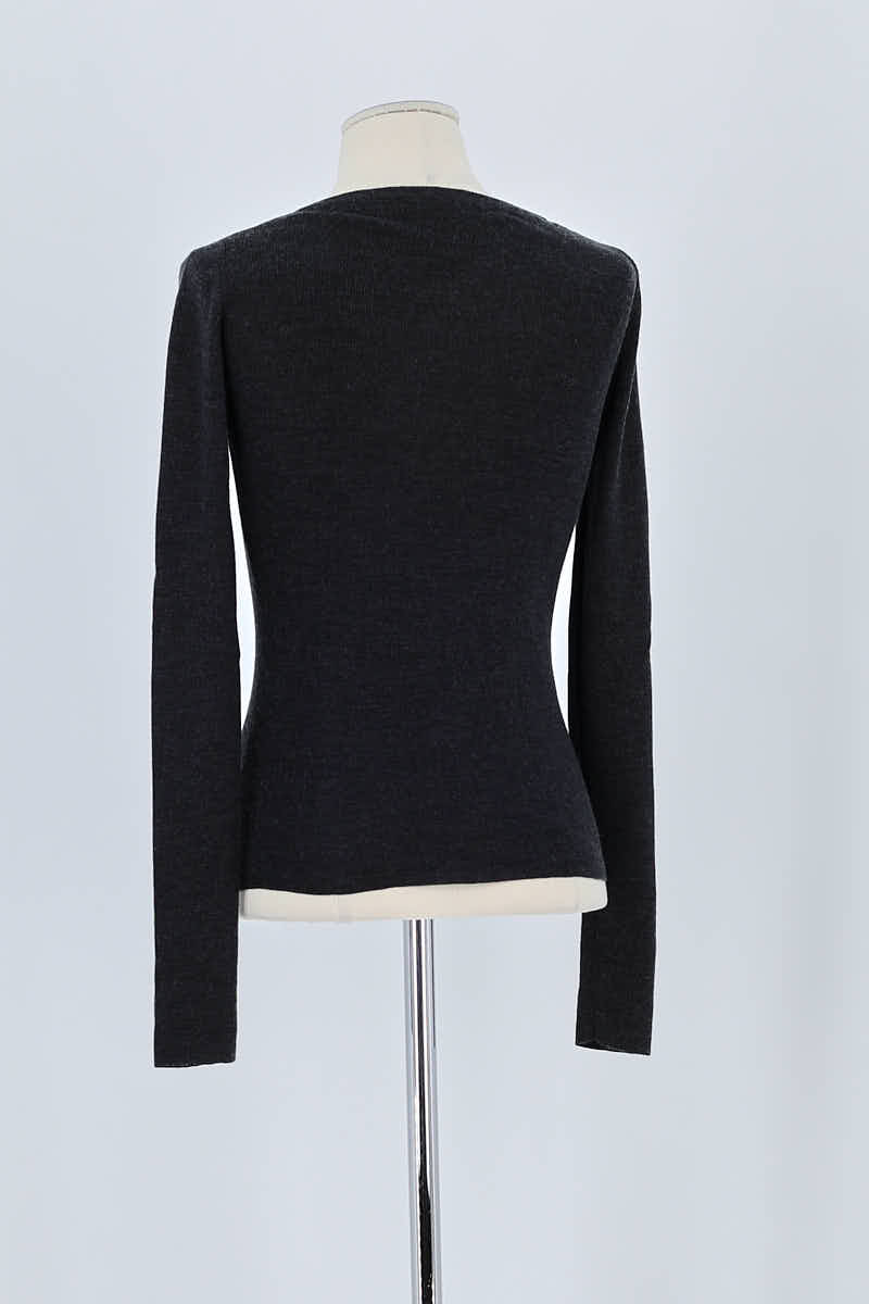 Pull Prada Anthracite en Coton