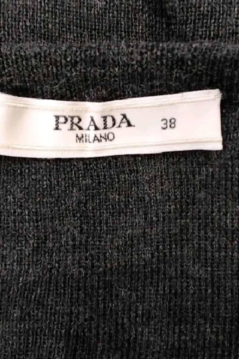 Pull Prada Anthracite en Coton