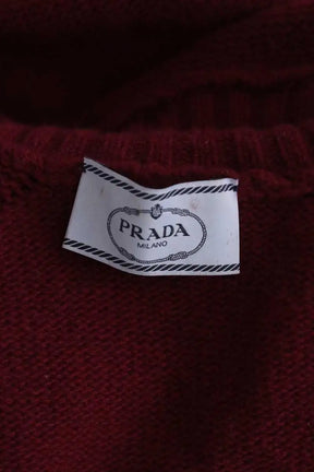 Pull Prada Bordeaux en Laine