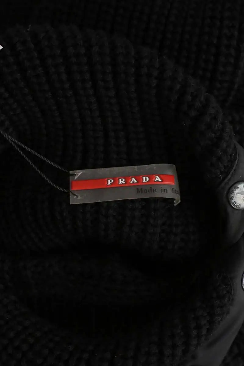 Pull Prada Noir en Laine