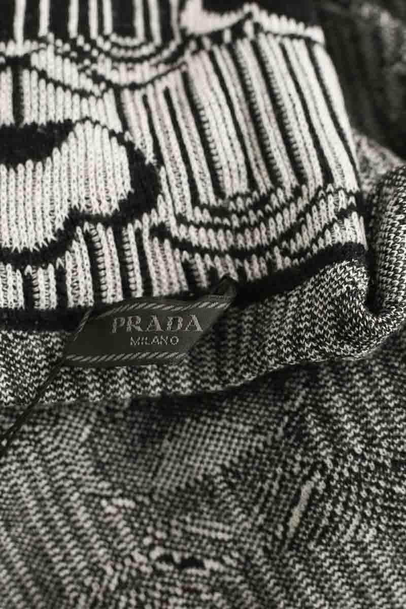 Pull Prada Noir en Laine