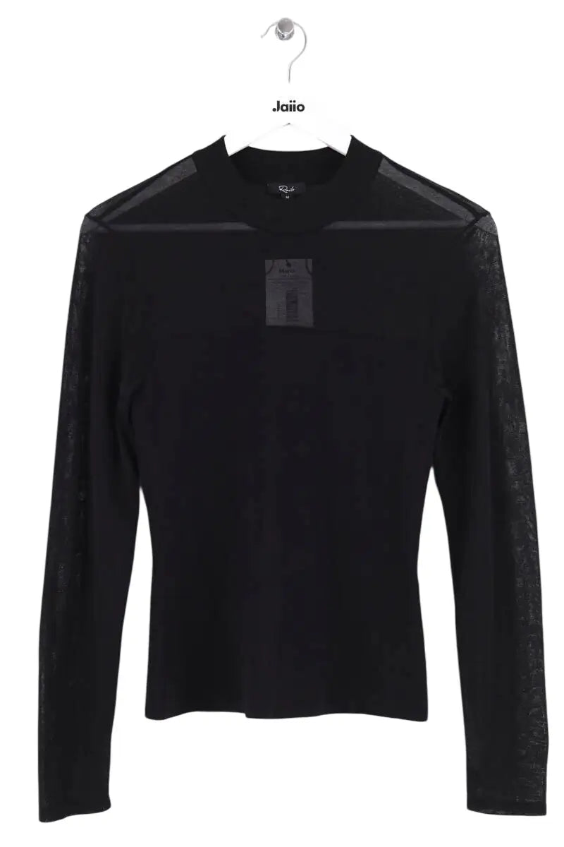 Pull Rails Noir en Viscose, taille M - Seconde Main
