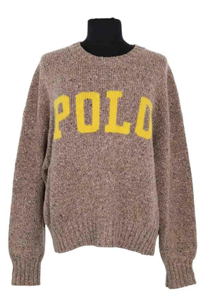 Pull Ralph Lauren Beige en Laine, taille M - Seconde Main