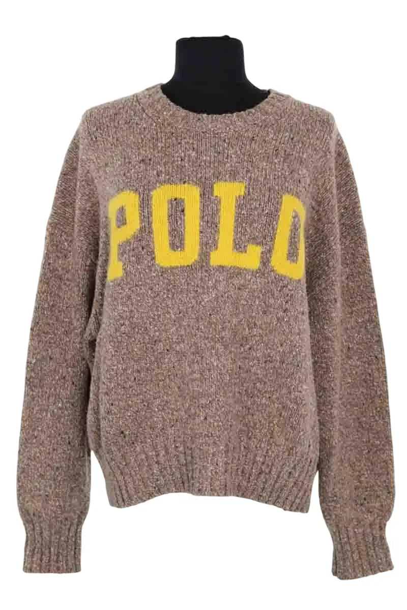 Pull Ralph Lauren Beige en Laine, taille M - Seconde Main