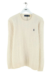 Pull Ralph Lauren Beige en Laine, taille XL - Seconde Main