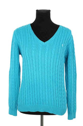 Pull Ralph Lauren Bleu en Coton, taille M - Seconde Main