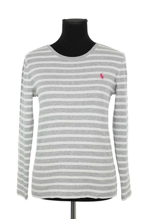 Pull Ralph Lauren Gris en Coton, taille M - Seconde Main