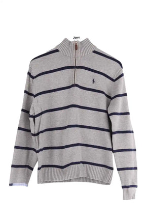 Pull Ralph Lauren Gris en Coton, taille M - Seconde Main