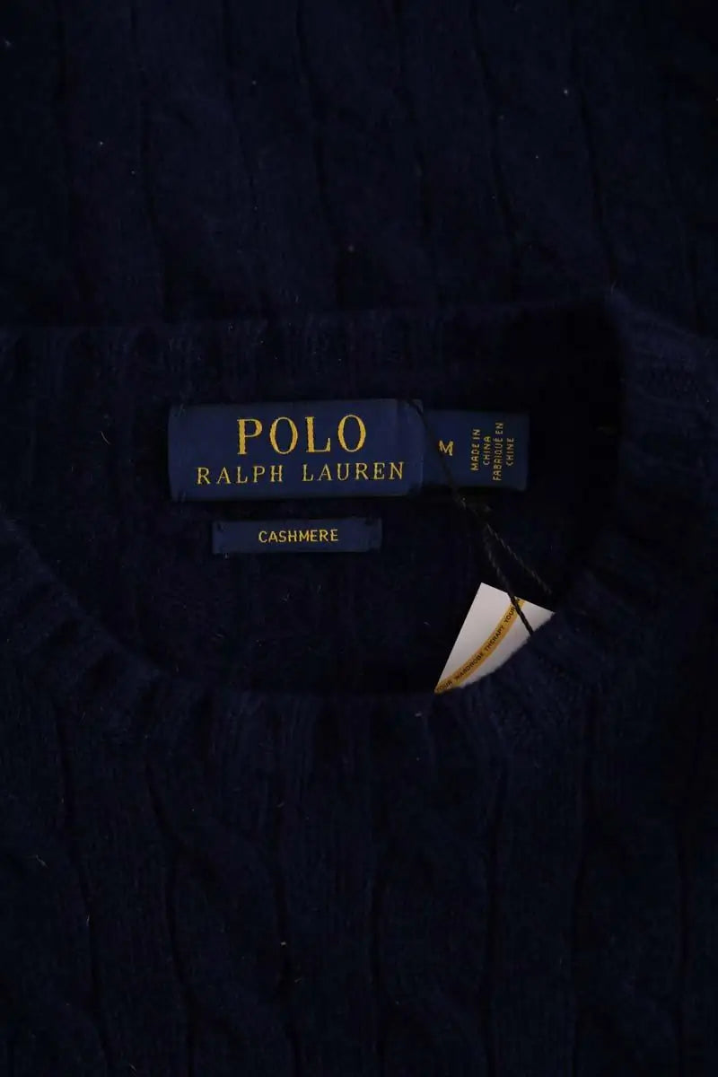 Pull Ralph Lauren Marine en Cachemire
