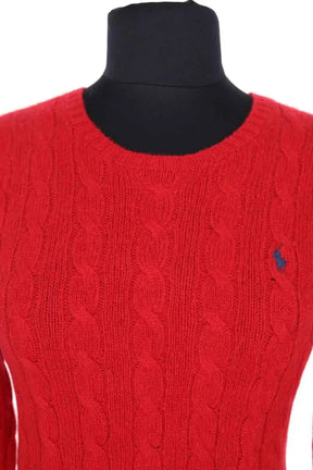 Pull Ralph Lauren Rouge en Cachemire