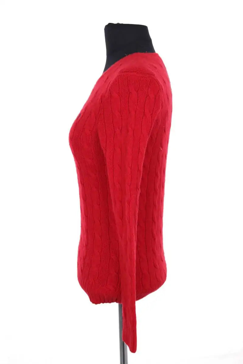 Pull Ralph Lauren Rouge en Cachemire