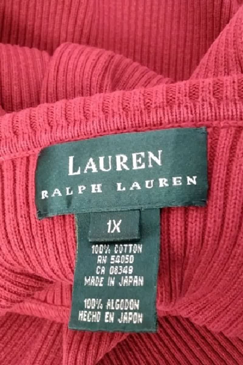 Pull Ralph Lauren Rouge en Coton