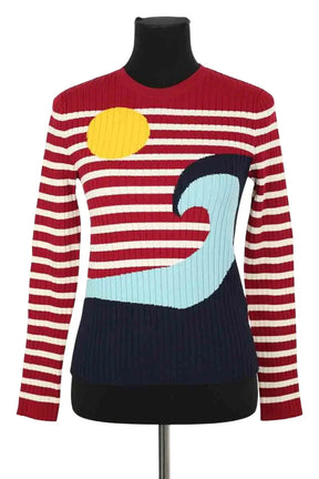 Pull Red Valentino Rouge en Viscose, taille M - Seconde Main