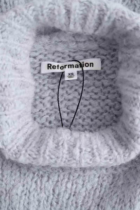 Pull Reformation Gris en Lin