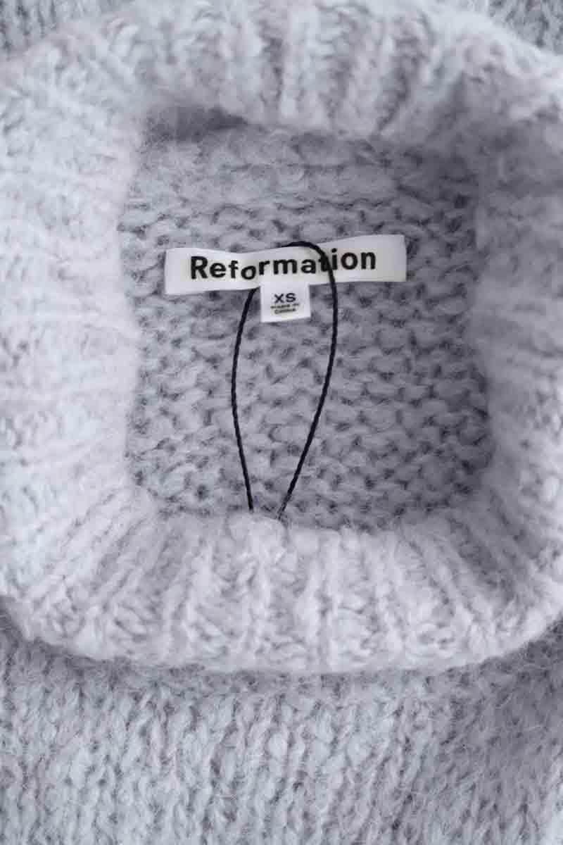 Pull Reformation Gris en Lin
