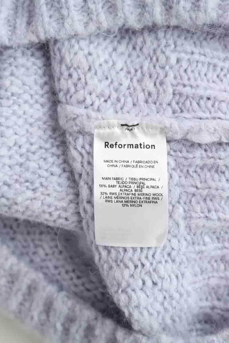 Pull Reformation Gris en Lin