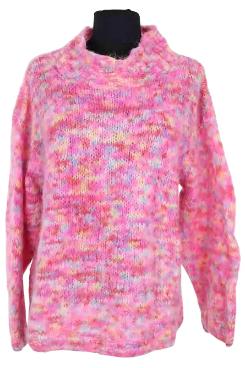 Pull Rose Carmine Rose en Laine, taille M - Seconde Main